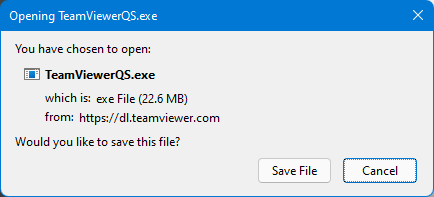 image of the dialog box used to save the file